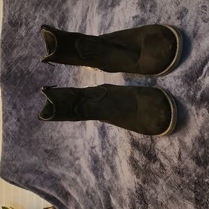 SGR Black/White  ankle boots